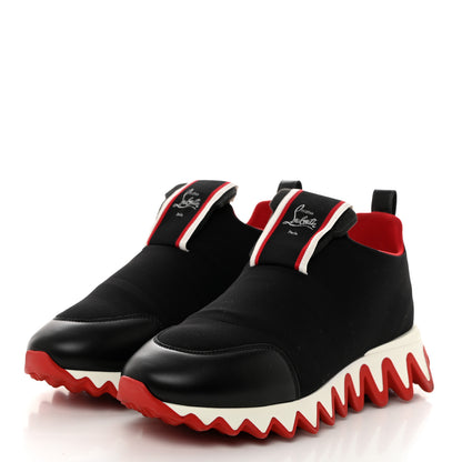 Christian Louboutin Neoprene Tiketa Flat Sneakers 40 Black 3 of 9