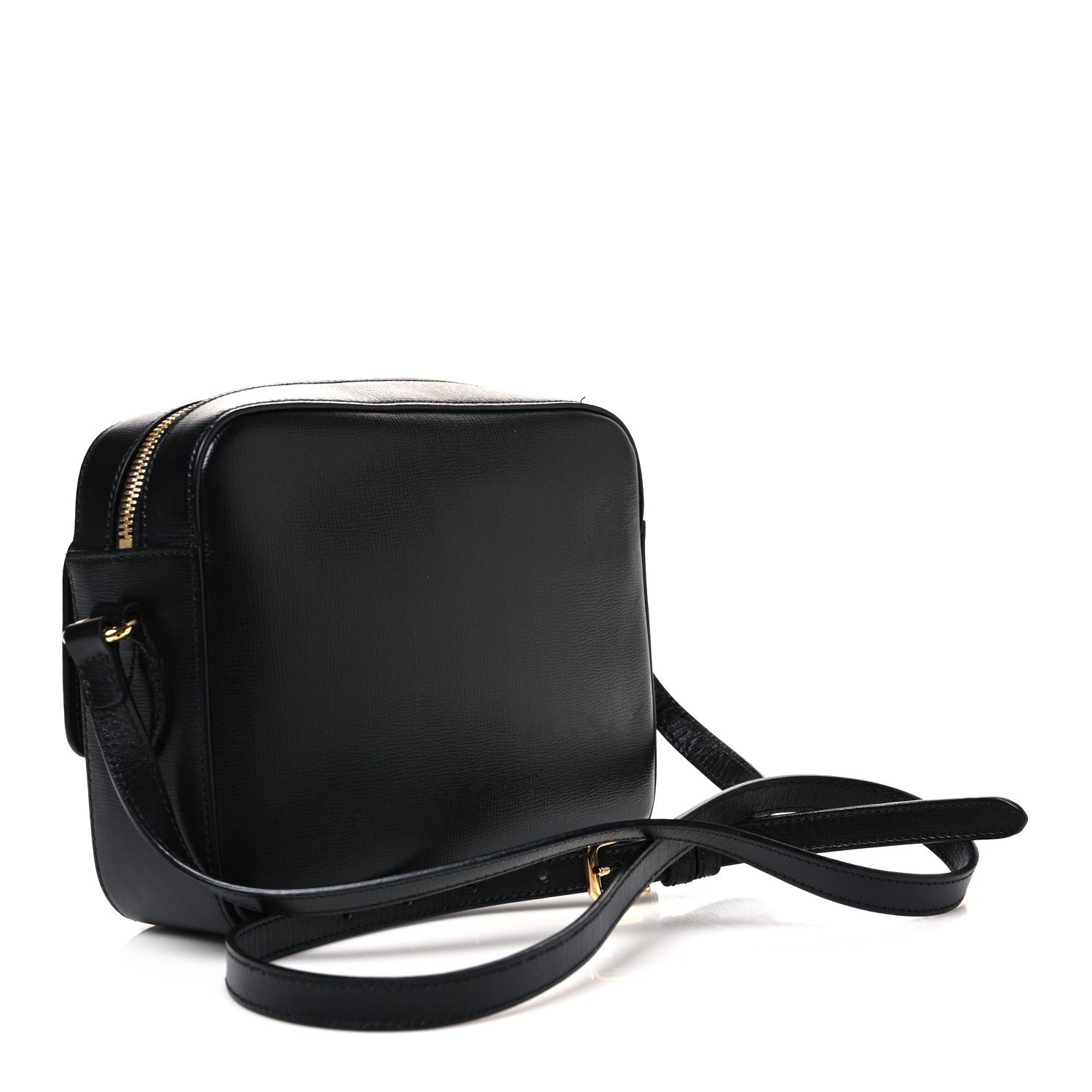 Gucci Textured Calfskin Small Horsebit 1955 Shoulder Bag Black Black 3 of 11