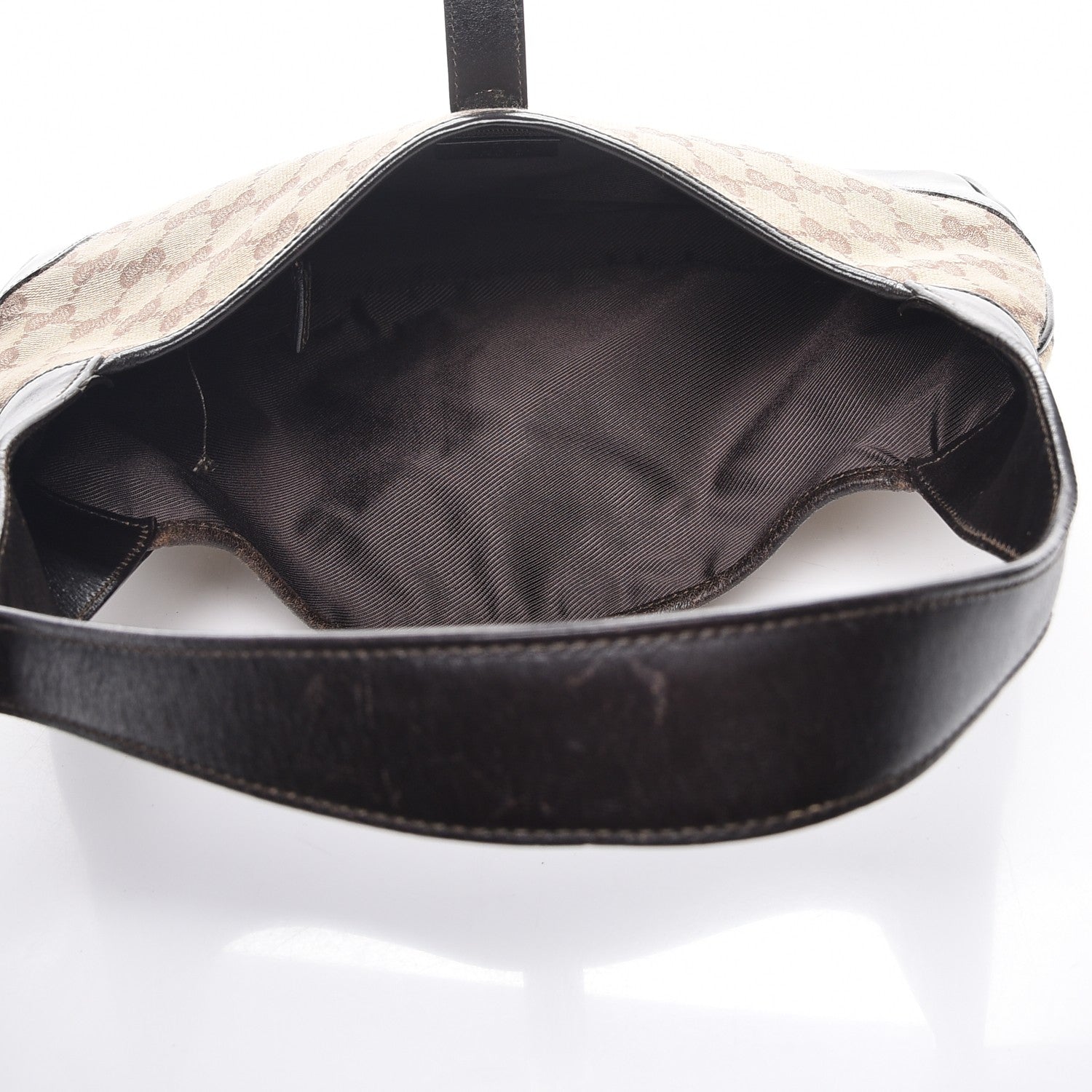 Gucci Monogram Web Jackie O Hobo Dark Brown 5 of 12