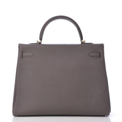 Hermes Togo Kelly Retourne 35 Etain 4 of 40