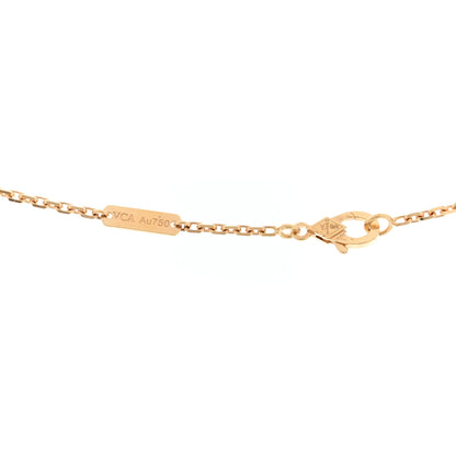 Van Cleef & Arpels 18K Yellow Gold Guilloche Magic Alhambra Long Necklace 4 of 4