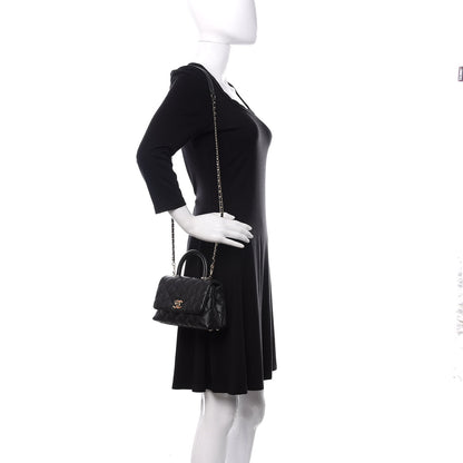 Chanel Caviar Quilted Extra Mini Coco Handle Flap Black 2 of 10