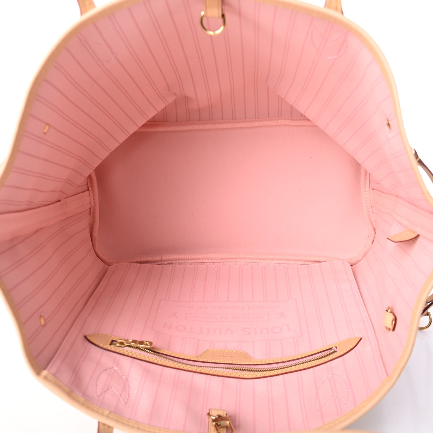 Louis Vuitton Damier Azur Neo Neverfull MM Rose Ballerine 4 of 4