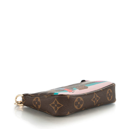 Louis Vuitton Monogram 2016 Christmas Animation Mini Pochette Accessories Rose Ballerine 4 of 7