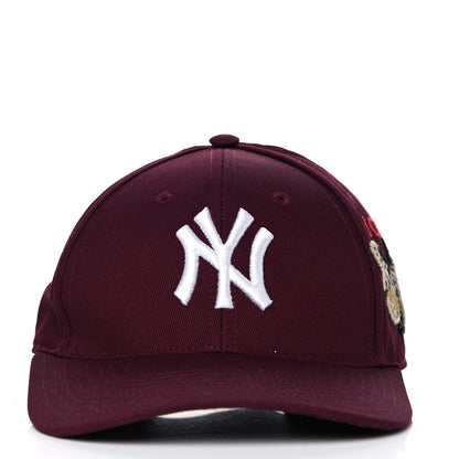 Gucci X MLB Cotton NY Yankees Baseball Hat 57-61 Lacquer 3 of 7
