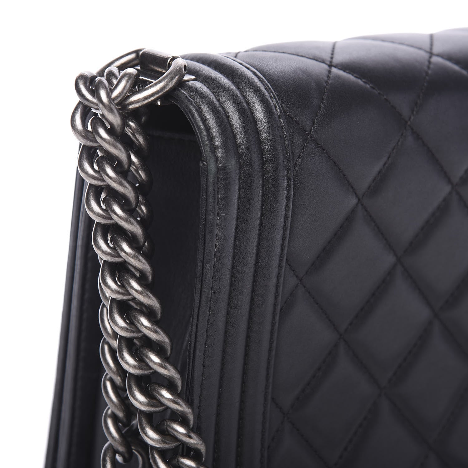 Chanel Calfskin Quilted New Medium Boy Flap Black 9 of 19