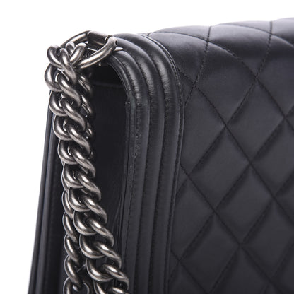 Chanel Calfskin Quilted New Medium Boy Flap Black 9 of 19