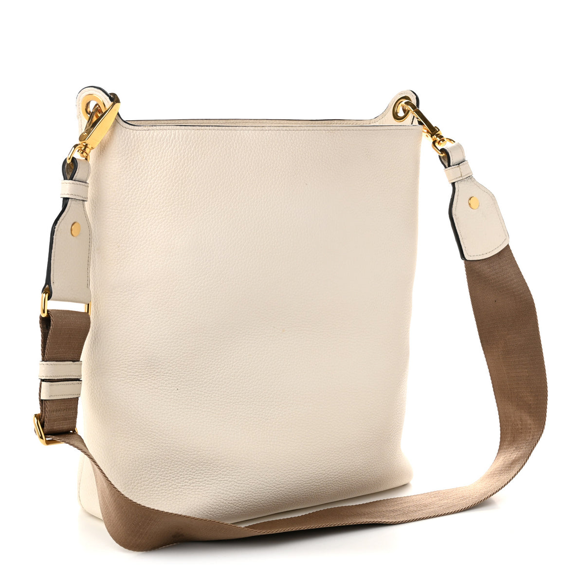 Prada Vitello Phenix Metal Hobo White 3 of 12