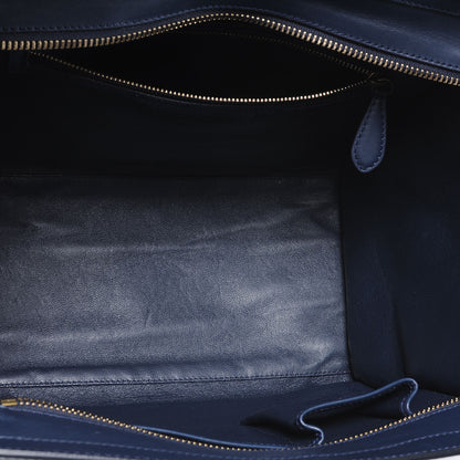 Celine Smooth Calfskin and Nubuck Mini Tri-Color Luggage Marron 6 of 8