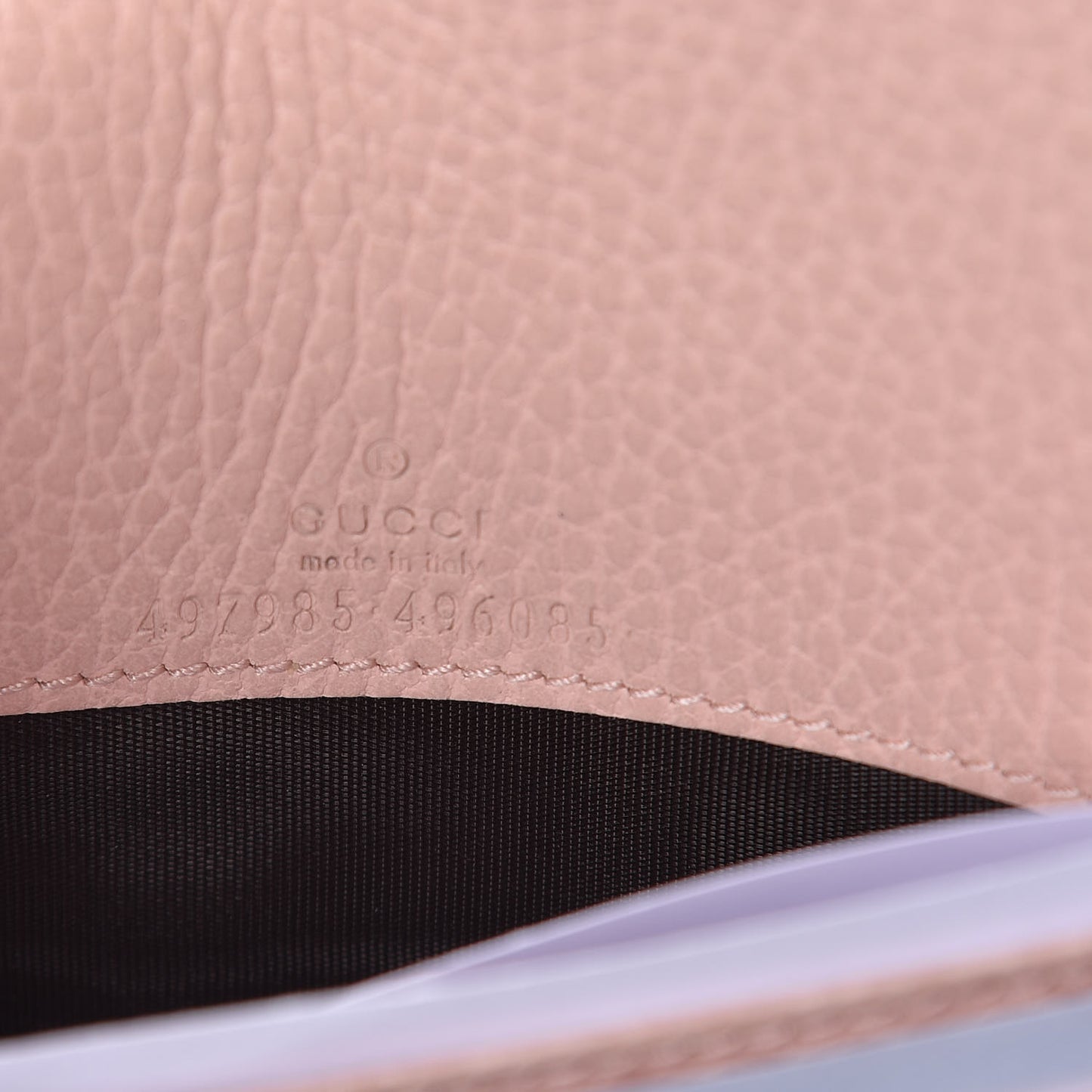 Dollar Calfskin Mini GG Marmont Chain Wallet Perfect Pink