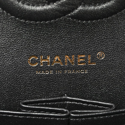 Chanel Iridescent Lambskin Quilted Medium Double Flap Black 6 of 11
