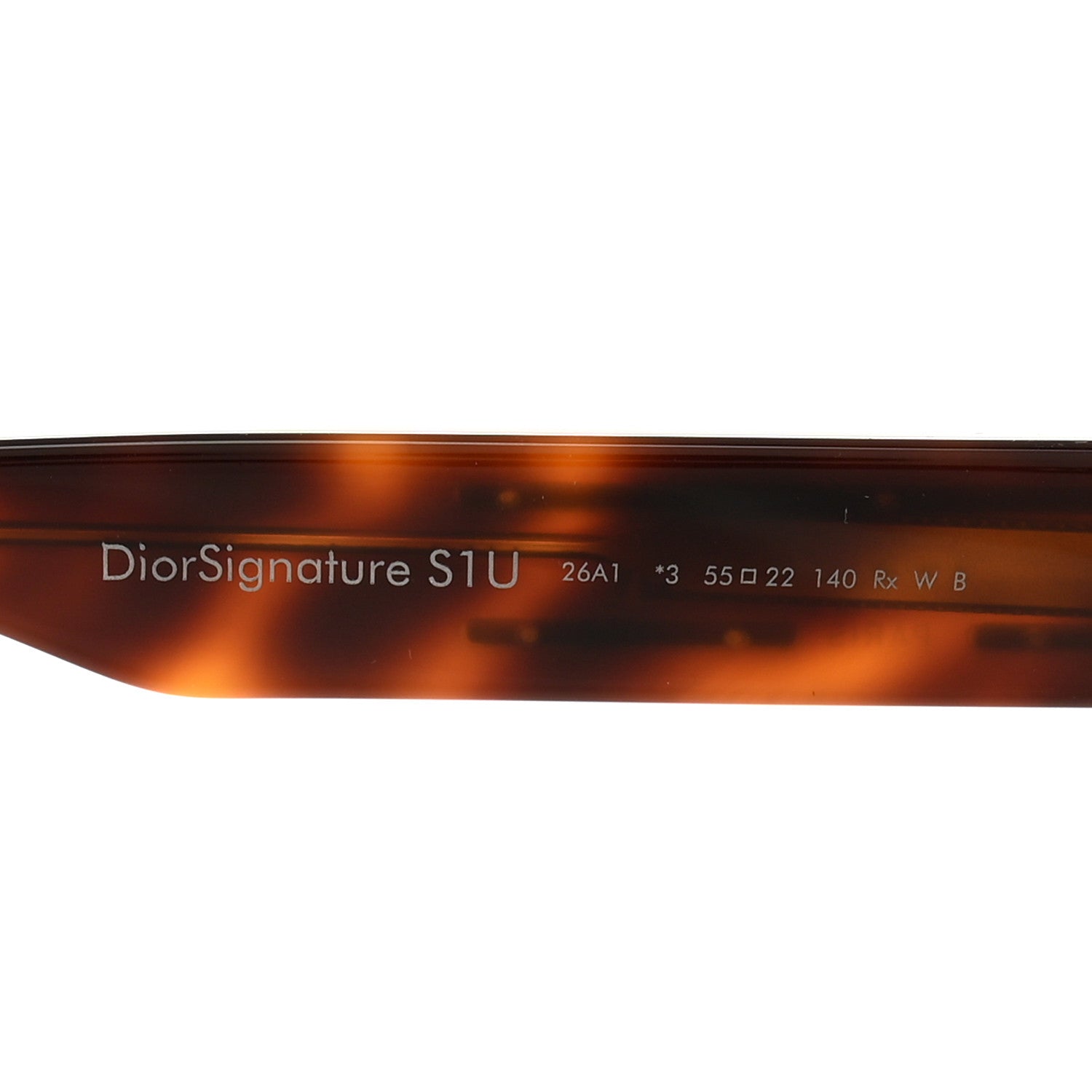 Christian Dior Acetate Diorsignature S1U Square Sunglasses Tortoise 6 of 7