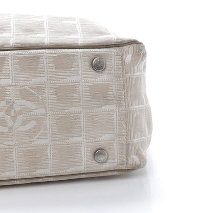 Chanel Nylon Medium Travel Tote Beige 19 of 22