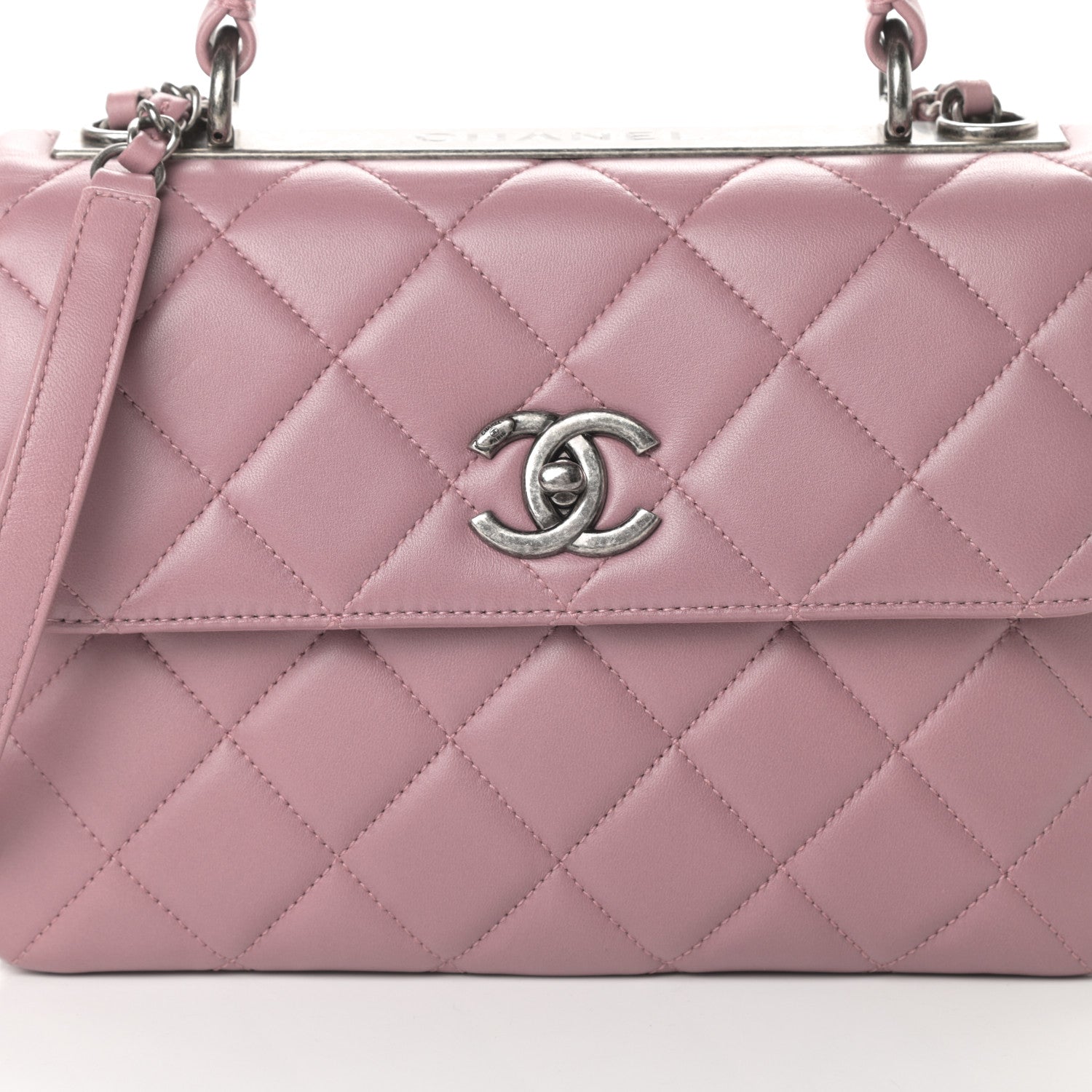 Chanel Lambskin Quilted Small Trendy CC Flap Dual Handle Bag Pink 8 of 10