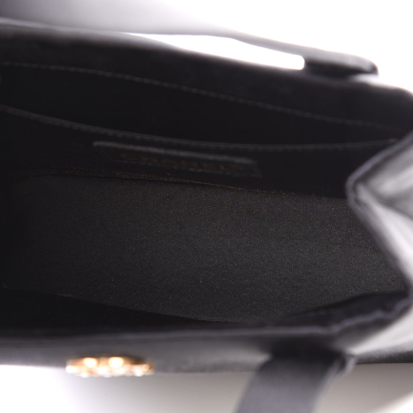 Satin CC Evening Bag Black