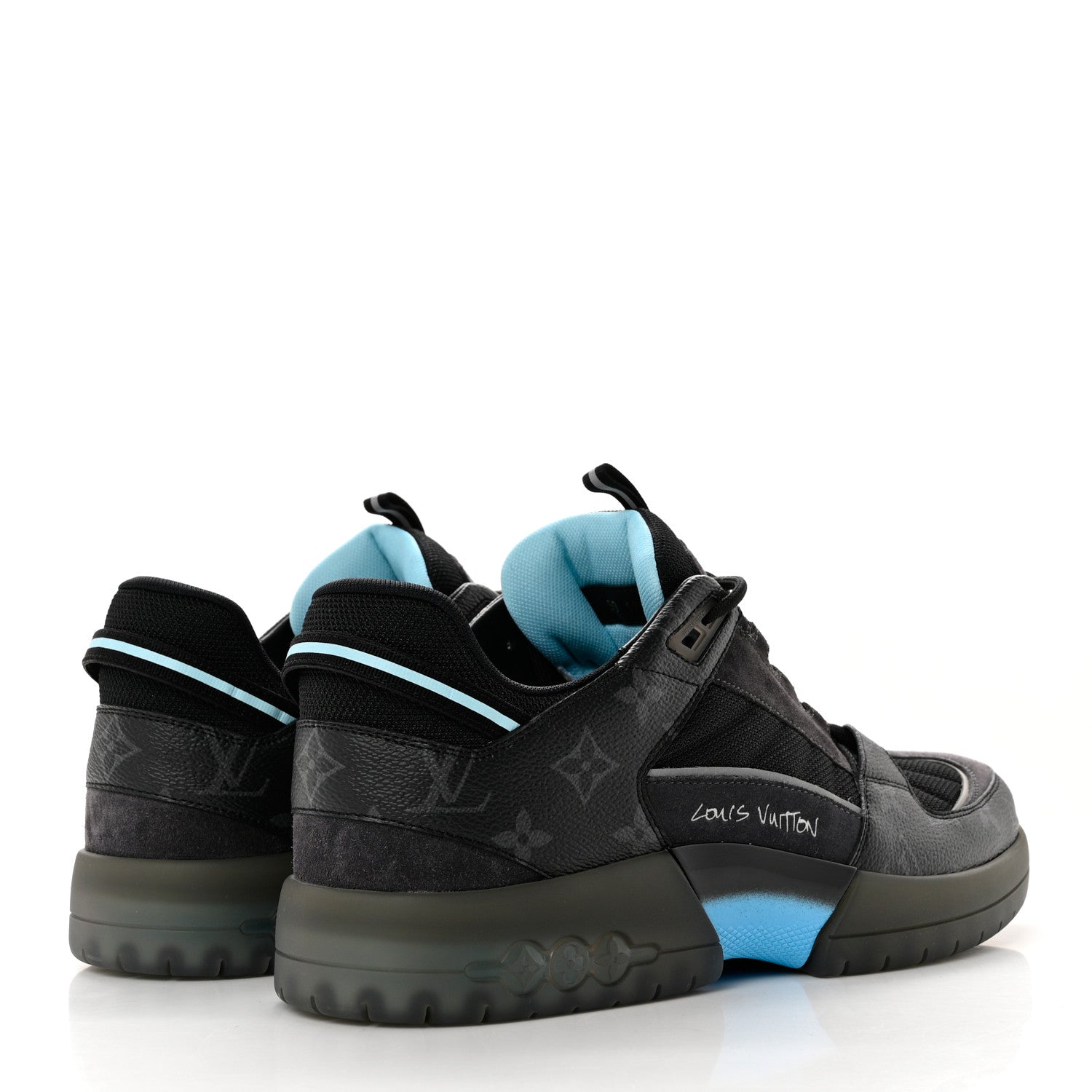 Louis Vuitton Tenis A View Sneakers 9 Black Blue 4 of 7