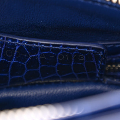 Christian Dior Alligator Medium Lady Dior Blue Roi 7 of 10