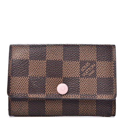 Louis Vuitton Damier Ebene Multicles 6 Key Holder Rose Ballerine 1 of 13