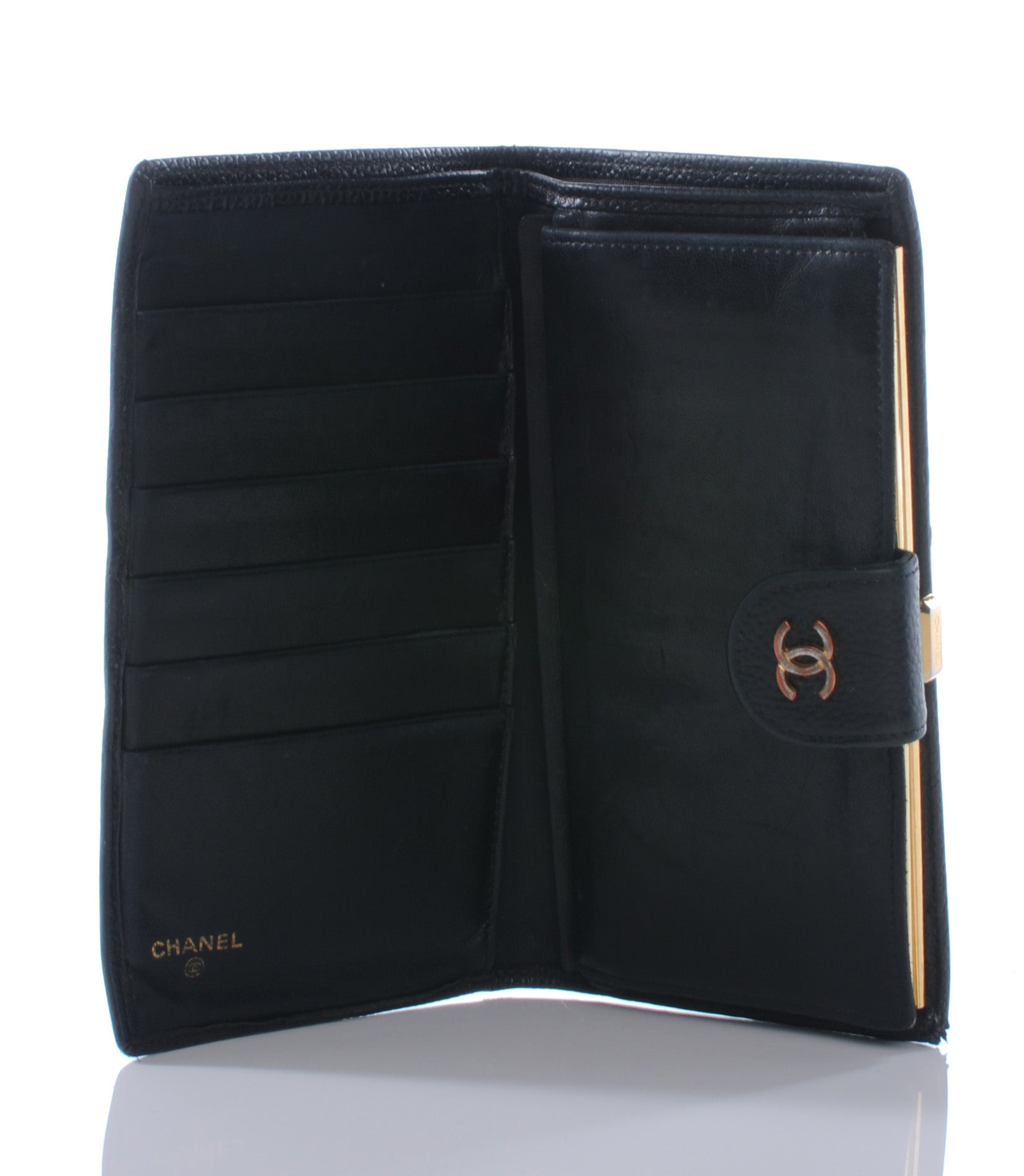 Chanel Caviar Diamond Stitch Wallet Black 6 of 8