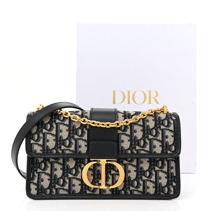 Christian Dior Oblique 30 Montaigne East West Chain Flap Bag Blue 11 of 11