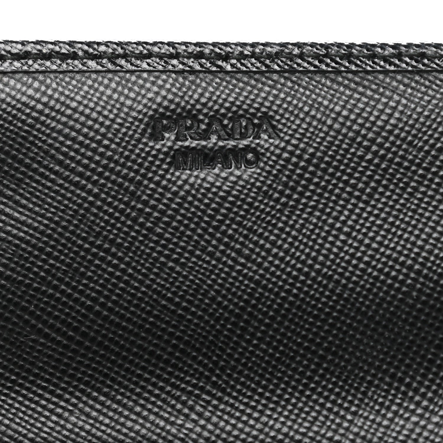 Prada Saffiano Metal Continental Flap Wallet Black 6 of 9