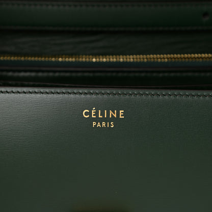 Celine Box Calfskin Medium Classic Box Flap Bag Dark Green 5 of 9