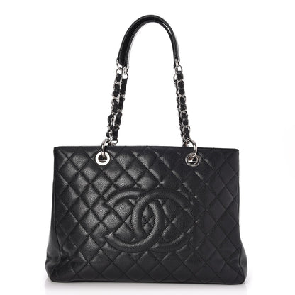 Chanel Caviar Quilted Grand Shopping Tote GST Black 1 of 9