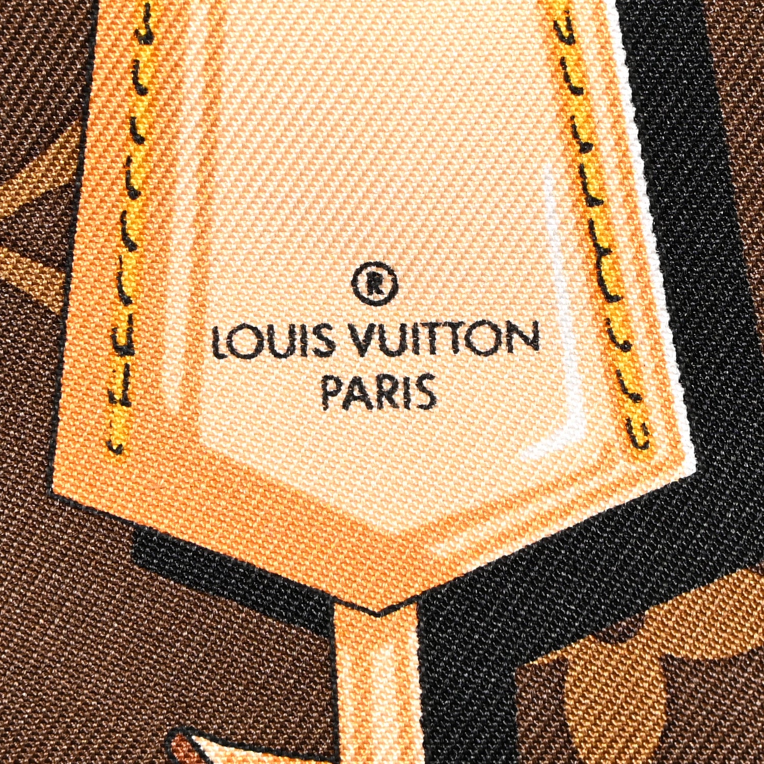 Louis Vuitton Silk Monogram Confidential Bandeau Brown 3 of 4