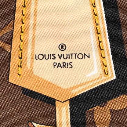 Louis Vuitton Silk Monogram Confidential Bandeau Brown 3 of 4