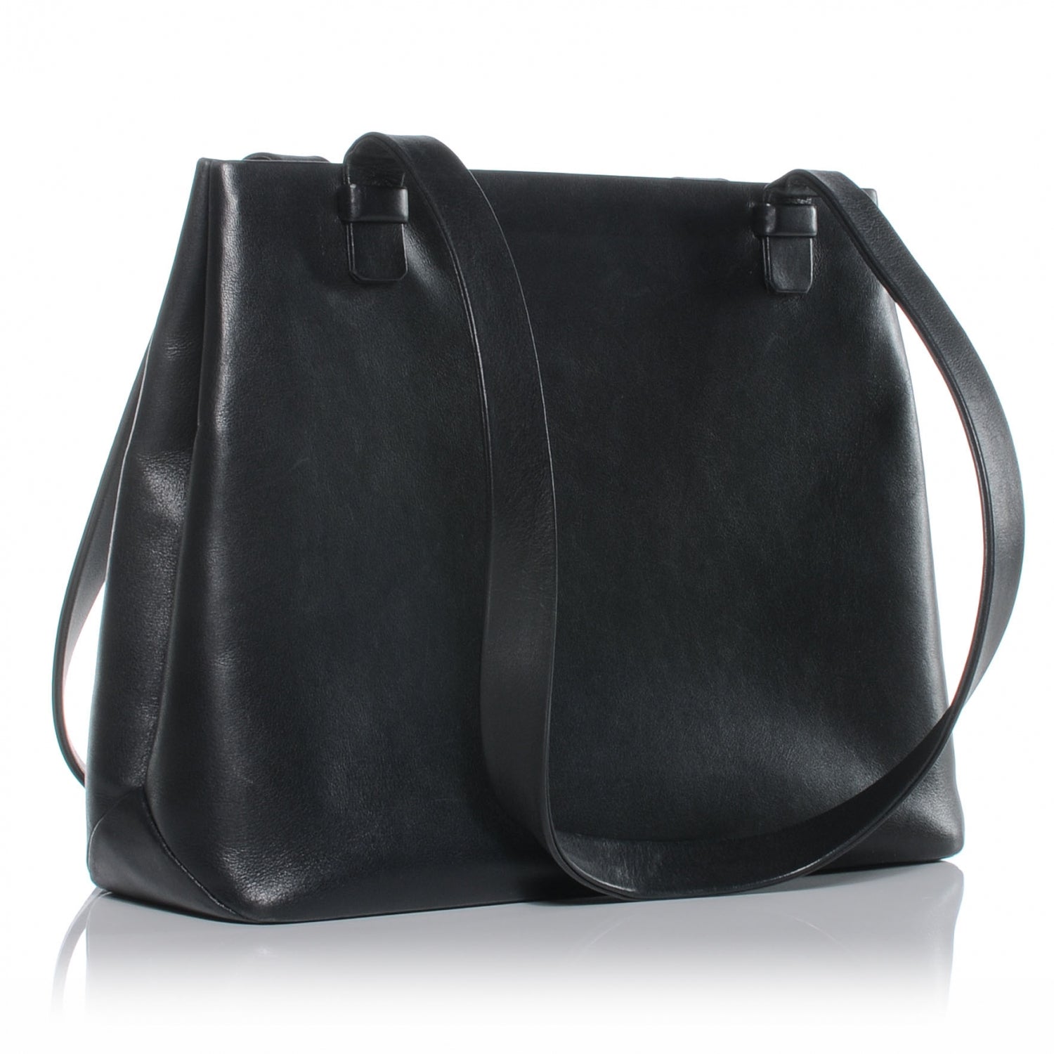 Chanel Calfskin Leather Simple Shoulder Bag Black 3 of 8