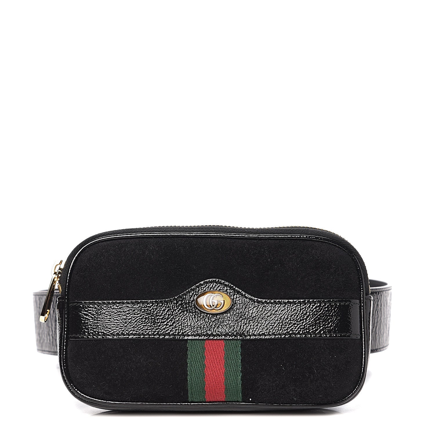 Gucci Suede Patent Ophidia Belted iPhone Case 75 30 Black 1 of 9