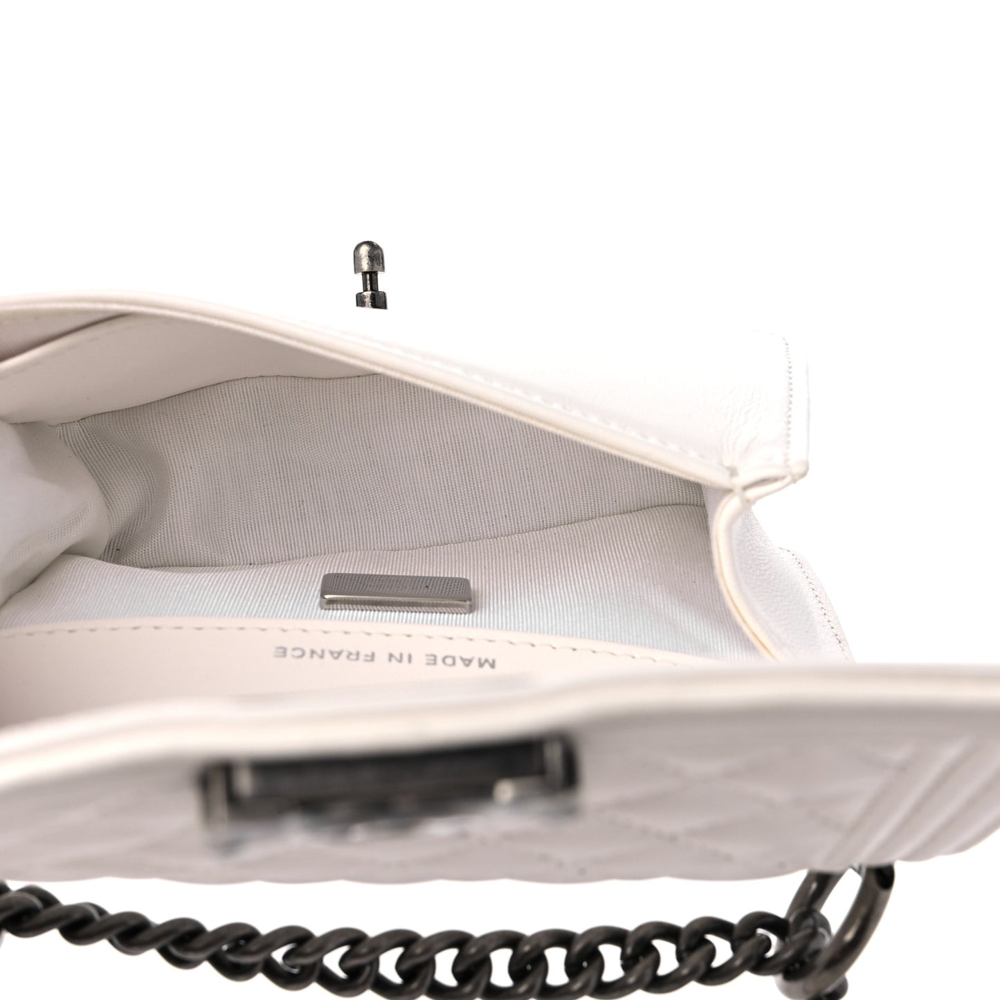 Lambskin Calfskin Tweed Success Story Set of 4 Minis Bags White