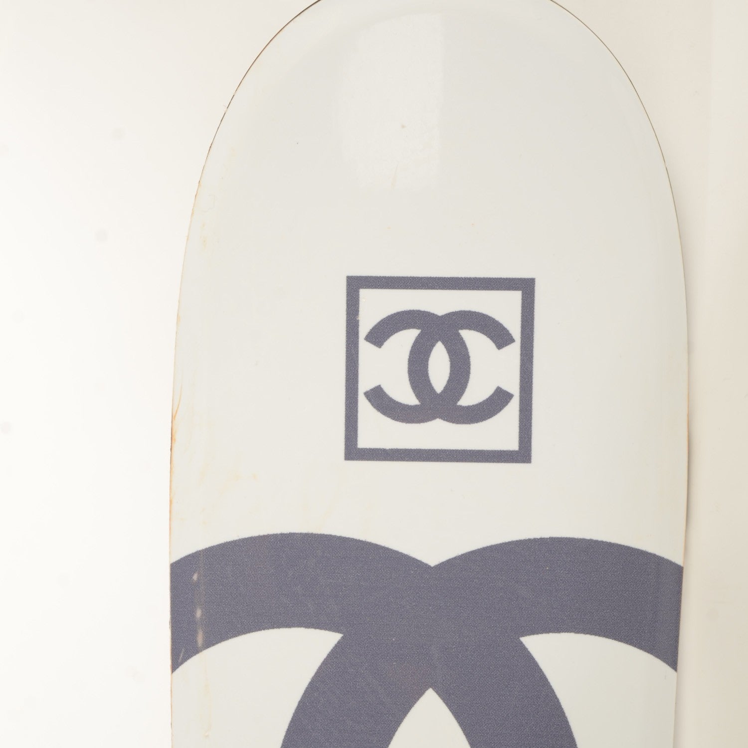 Chanel Snow Skis With Case White Grey 11 of 14