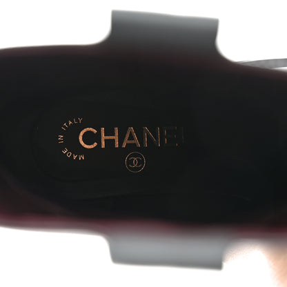 Chanel Calfskin CC Ankle Boots 39 Grey 7 of 9
