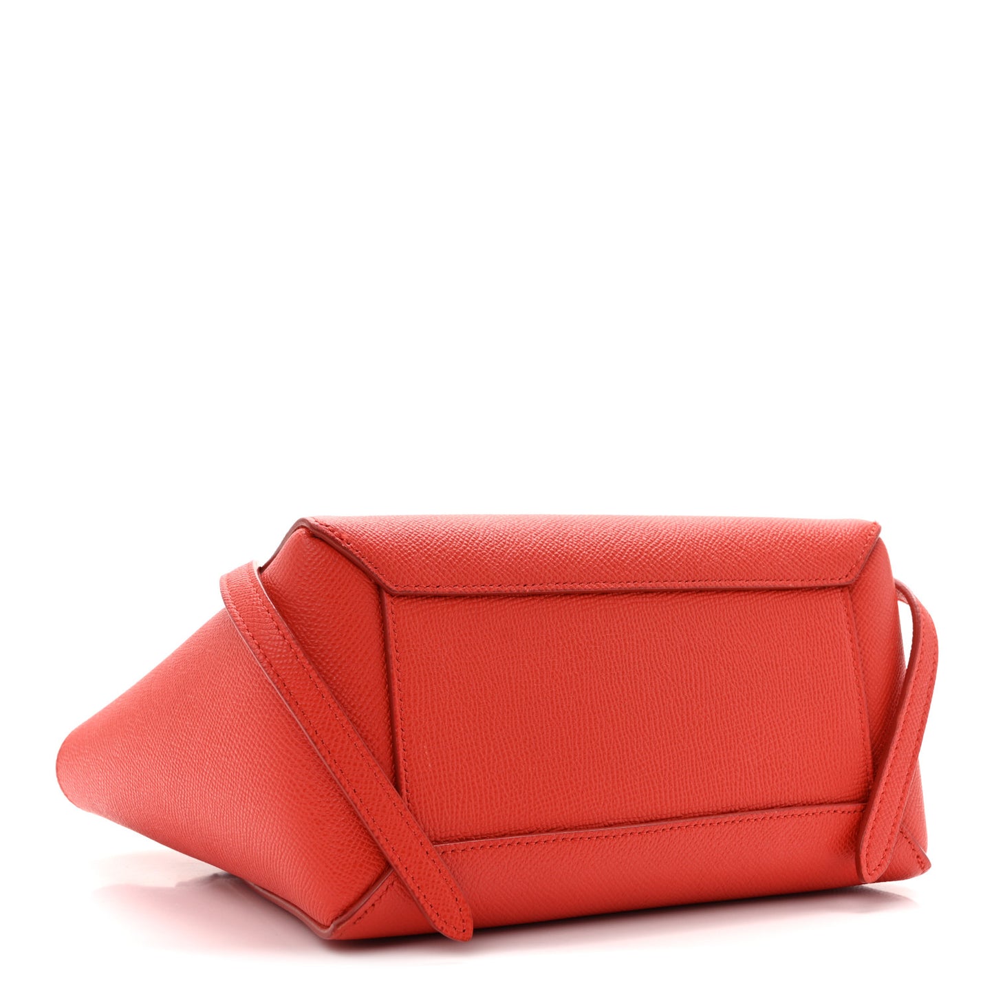 Grained Calfskin Nano Belt Bag Coral
