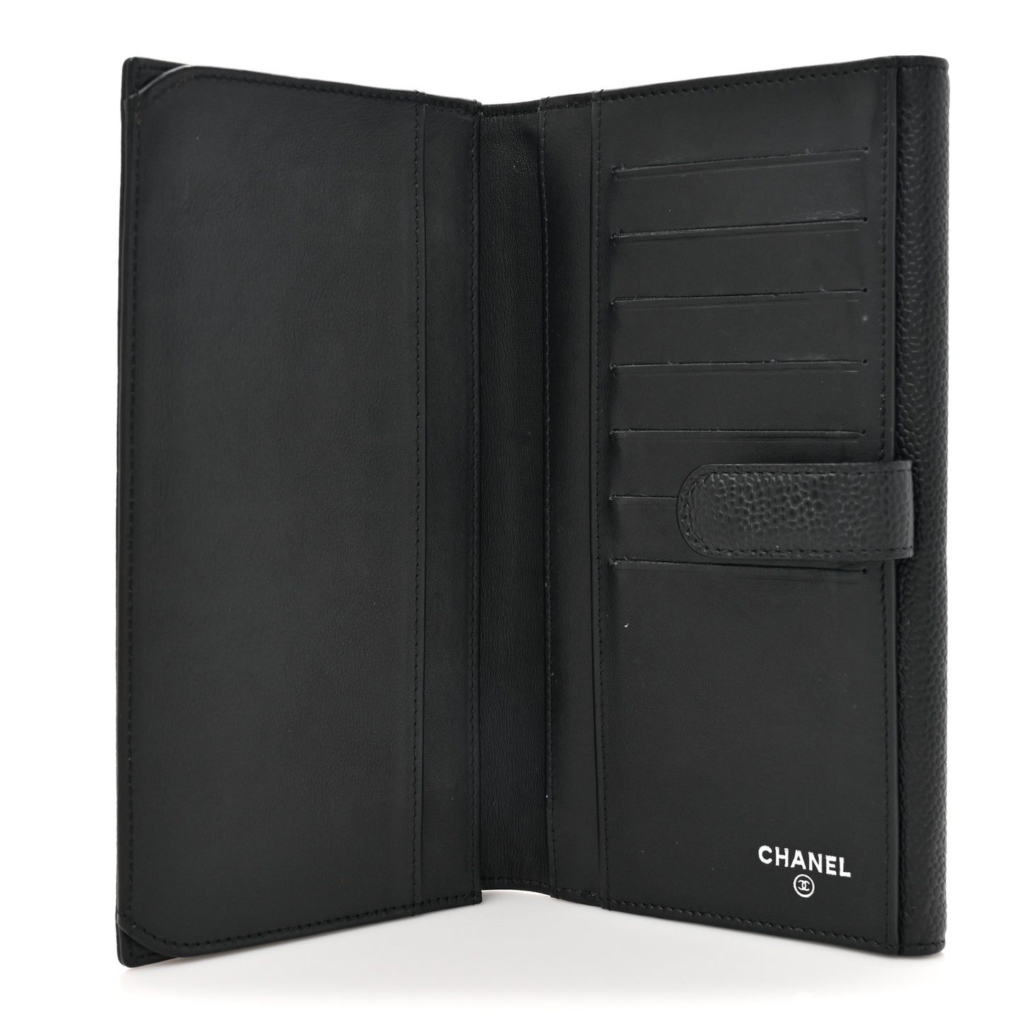 Caviar Timeless CC French Long Wallet Black