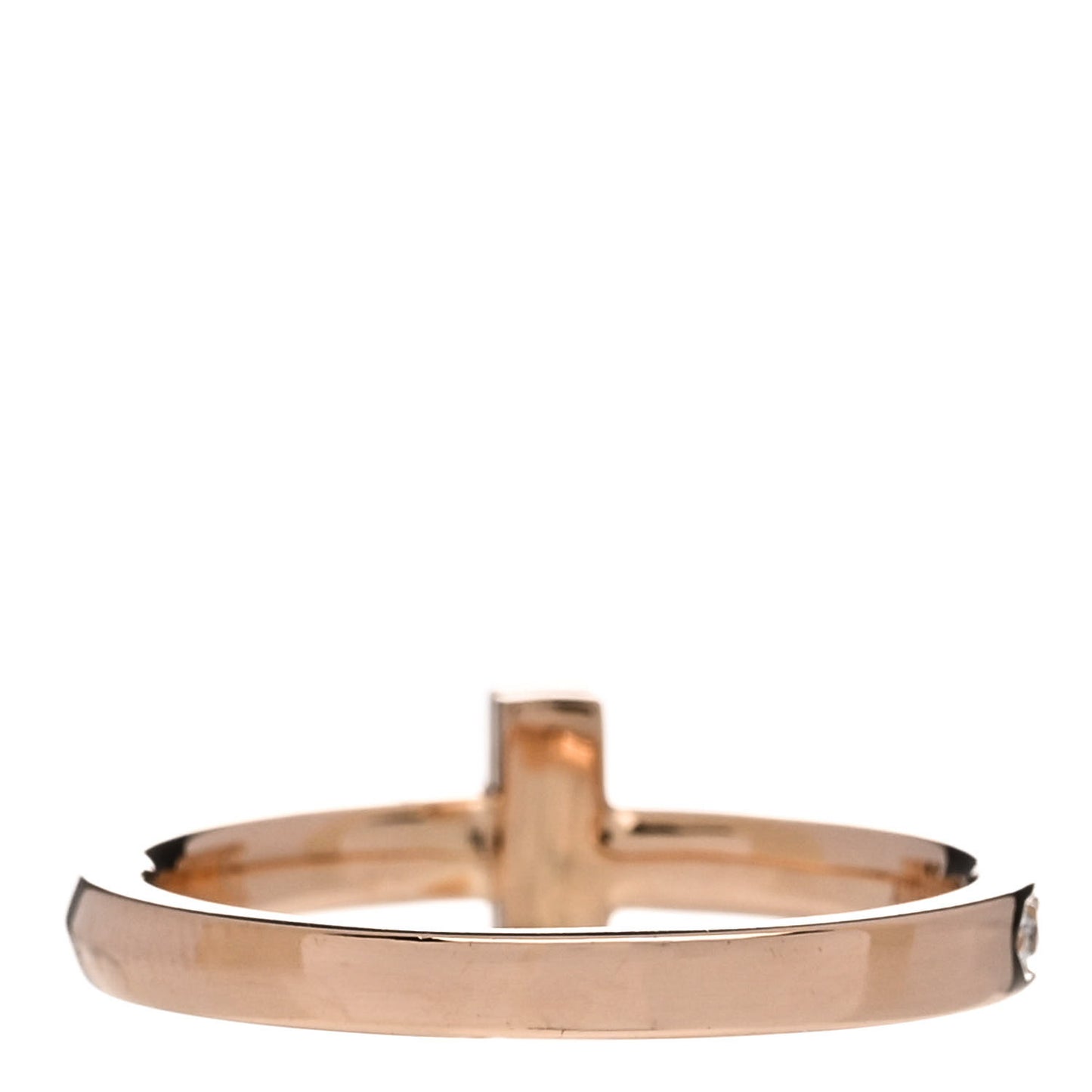 18K Rose Gold Diamond 2.5mm T T1 Ring 55 7.25