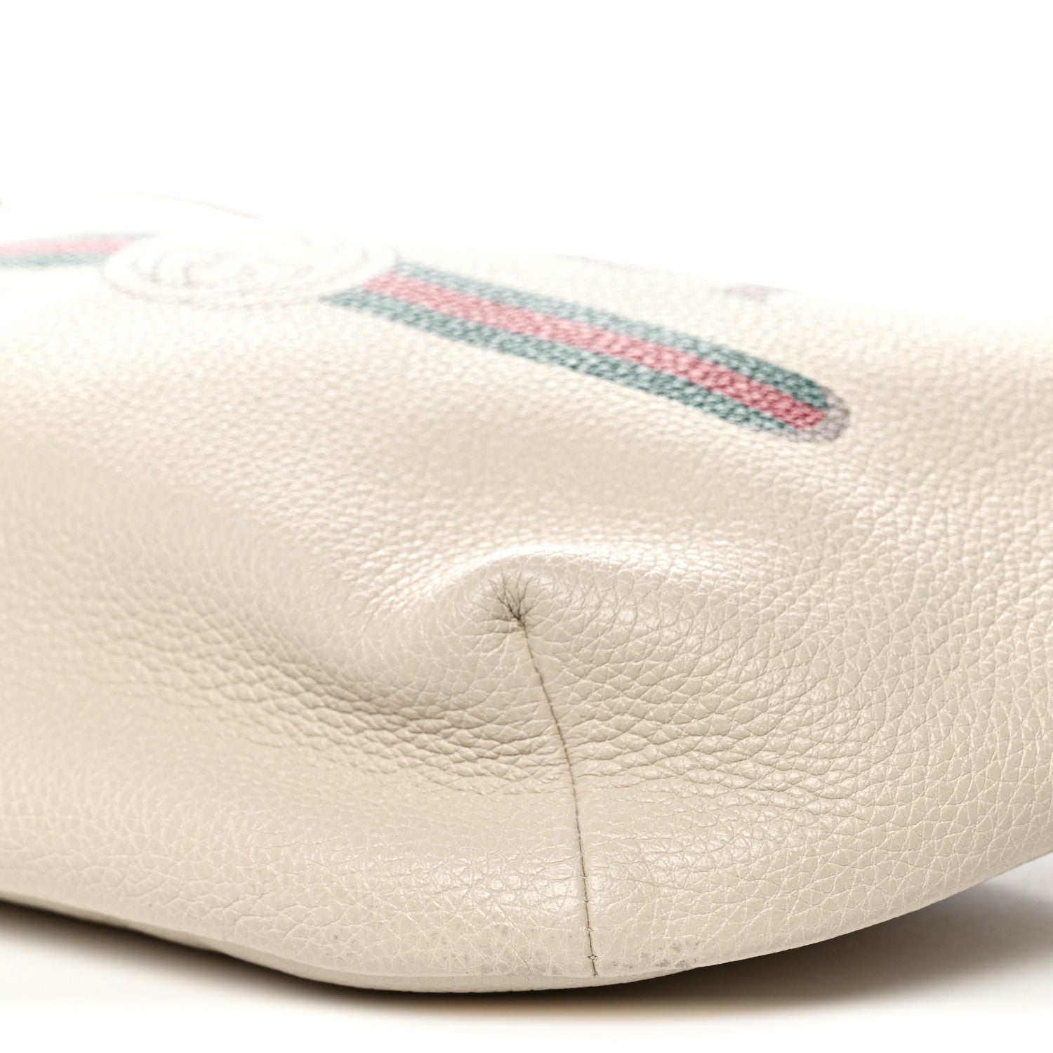 Gucci Grained Calfskin Logo Belt Bag White 10 of 10