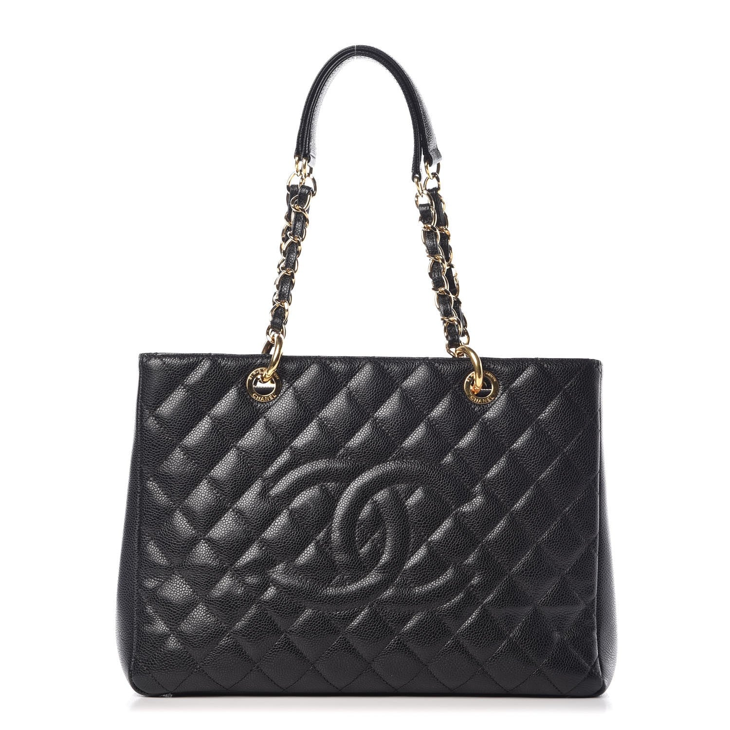 Chanel Caviar Quilted Grand Shopping Tote GST Black 1 of 14