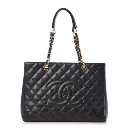 Chanel Caviar Quilted Grand Shopping Tote GST Black 1 of 14