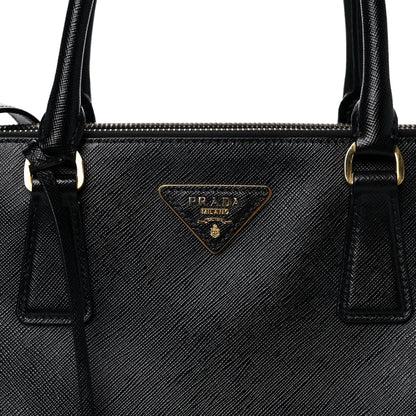 Prada Saffiano Medium Galleria Double Zip Tote Black 8 of 10