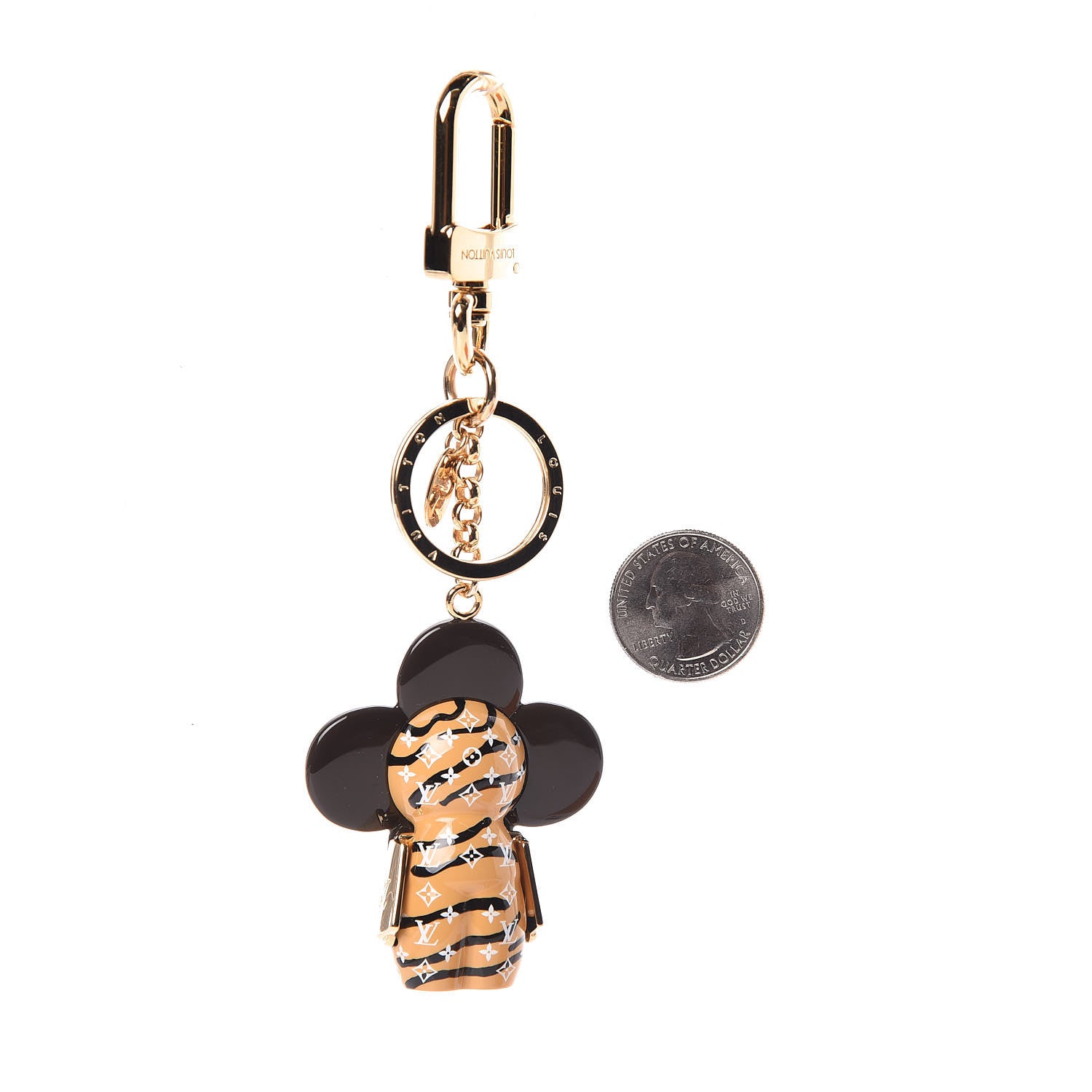 Louis Vuitton Resin Wood Vivienne Jungle Bag Charm Key Holder 3 of 4