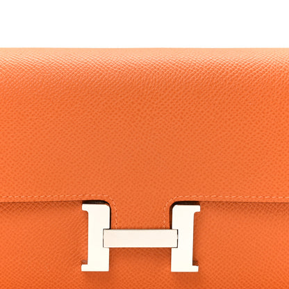 Hermes Epsom Constance Long Wallet To Go Wallet Orange 8 of 11