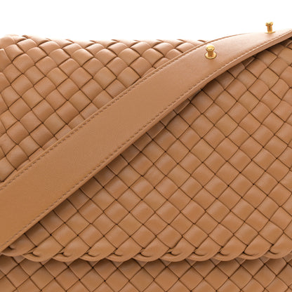 Bottega Veneta Nappa Intreccicio Padded Small Cobble Shoulder Bag Caramel 8 of 11