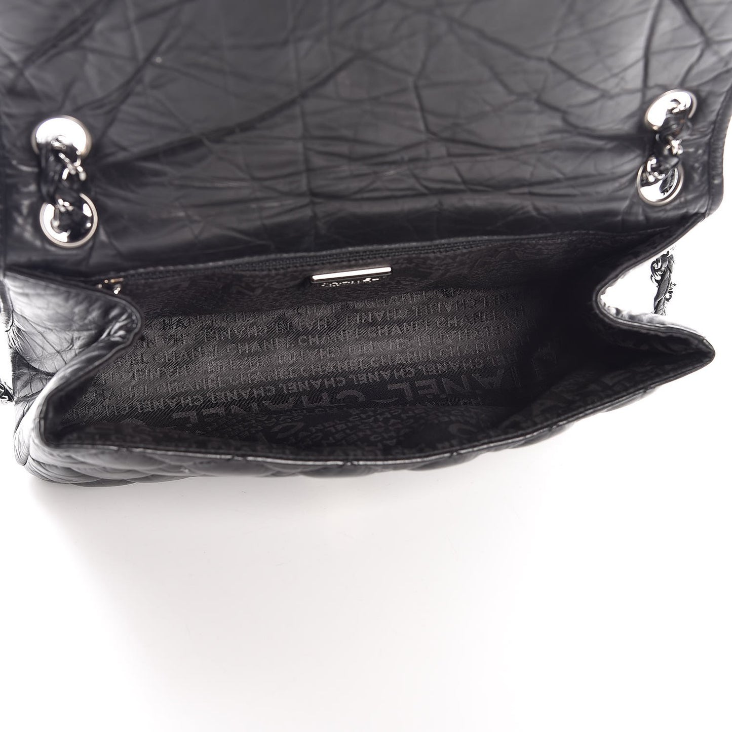 Aged Calfskin Vintage Ligne Flap Black