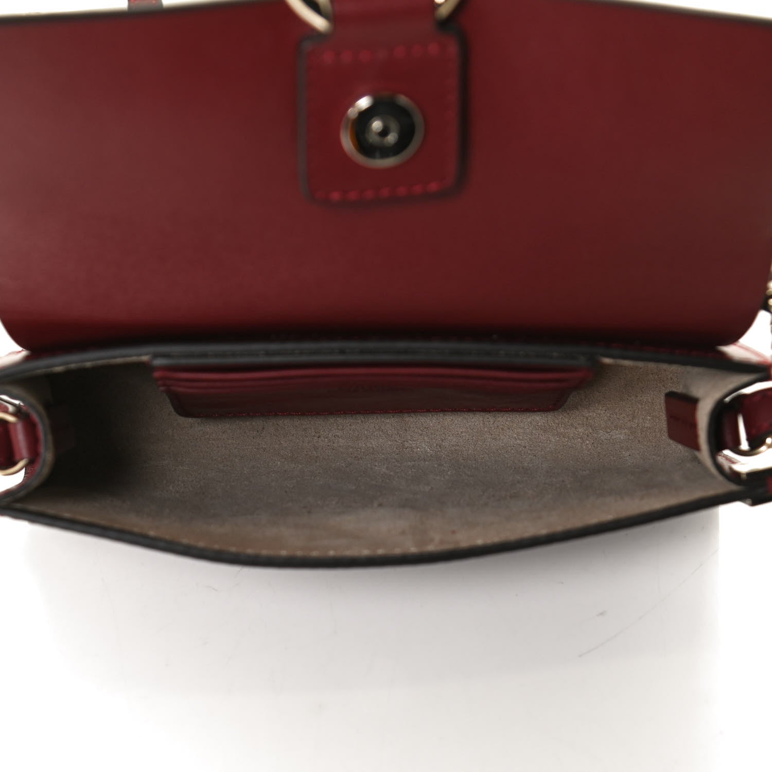 Chloe Suede Calfskin Mini Faye Shoulder Bag Plum Purple 7 of 10