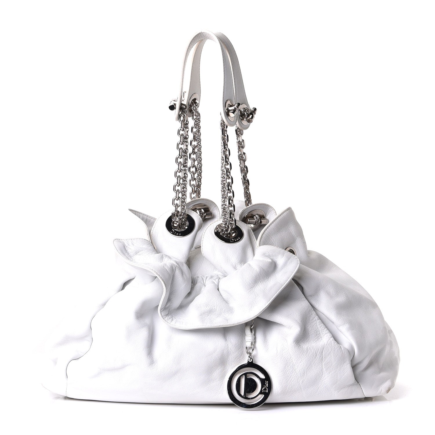 Christian Dior Lambskin Medium Le Trente Tote White 1 of 11