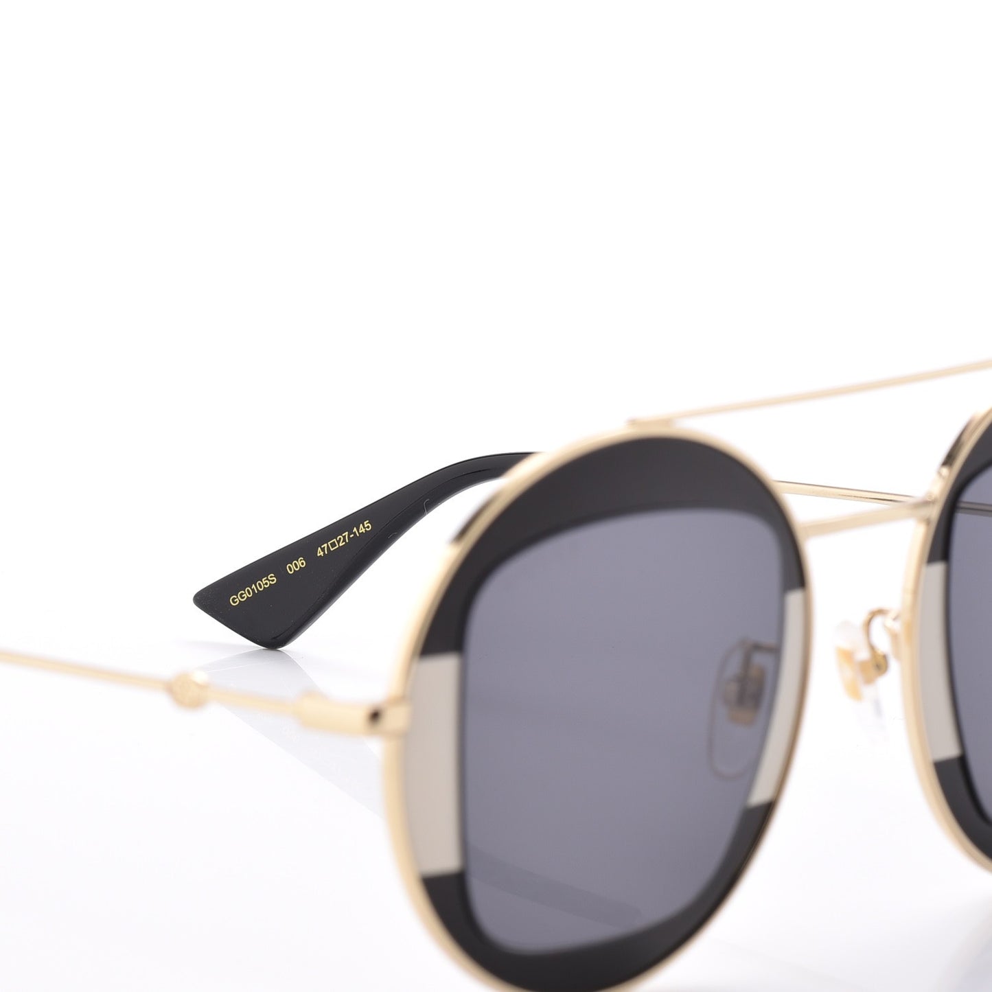 Round Frame Sylvie Web Sunglasses GG0105S Black