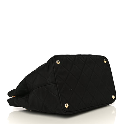 Prada Tessuto Nylon Quilted Shopping Tote Black 3 of 9