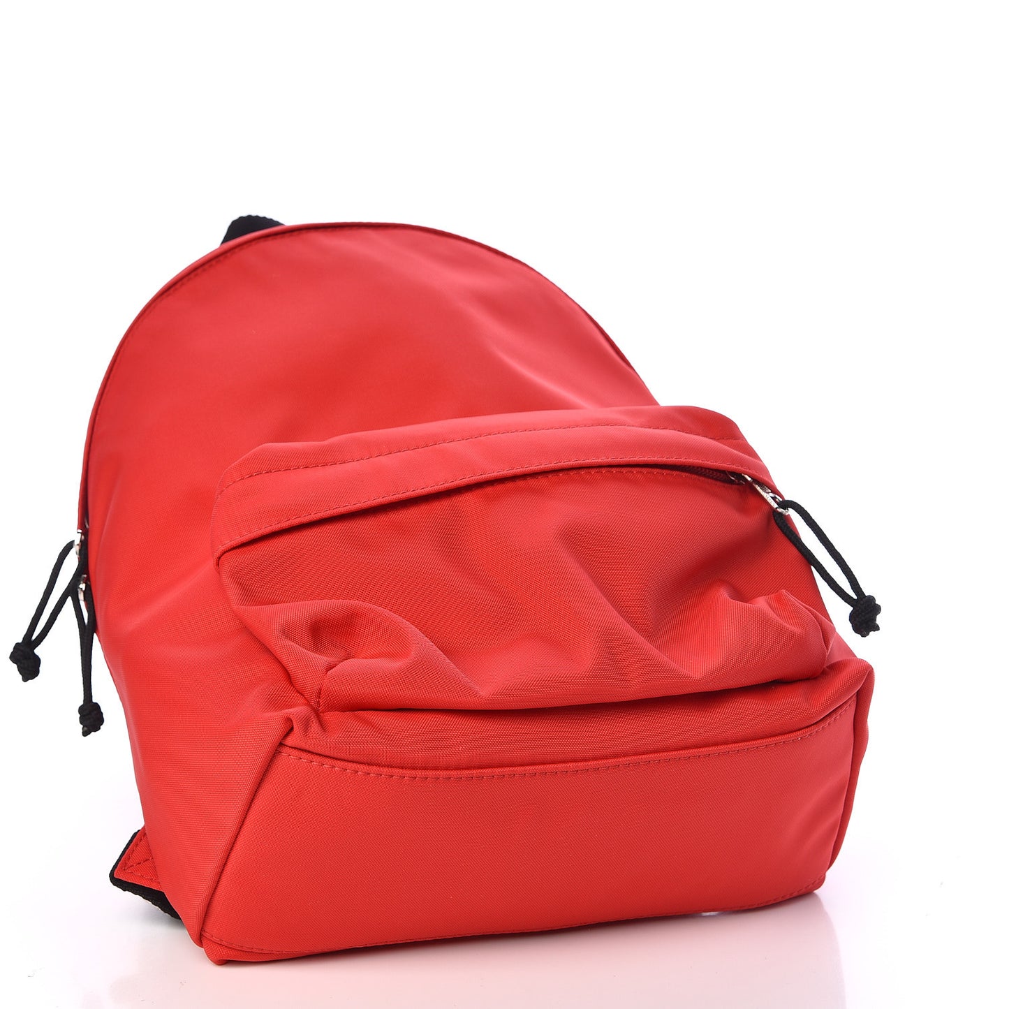 Sport Nylon Logo Embroidered S Wheel Backpack Bright Red Black